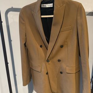 Zara oversized boyfriend blazer in camel size s
